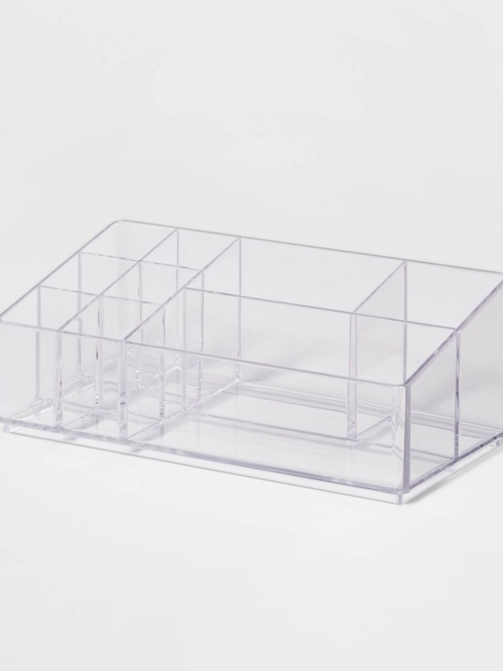 Clear Acrylic Multi-Compartment Makeup Organizer